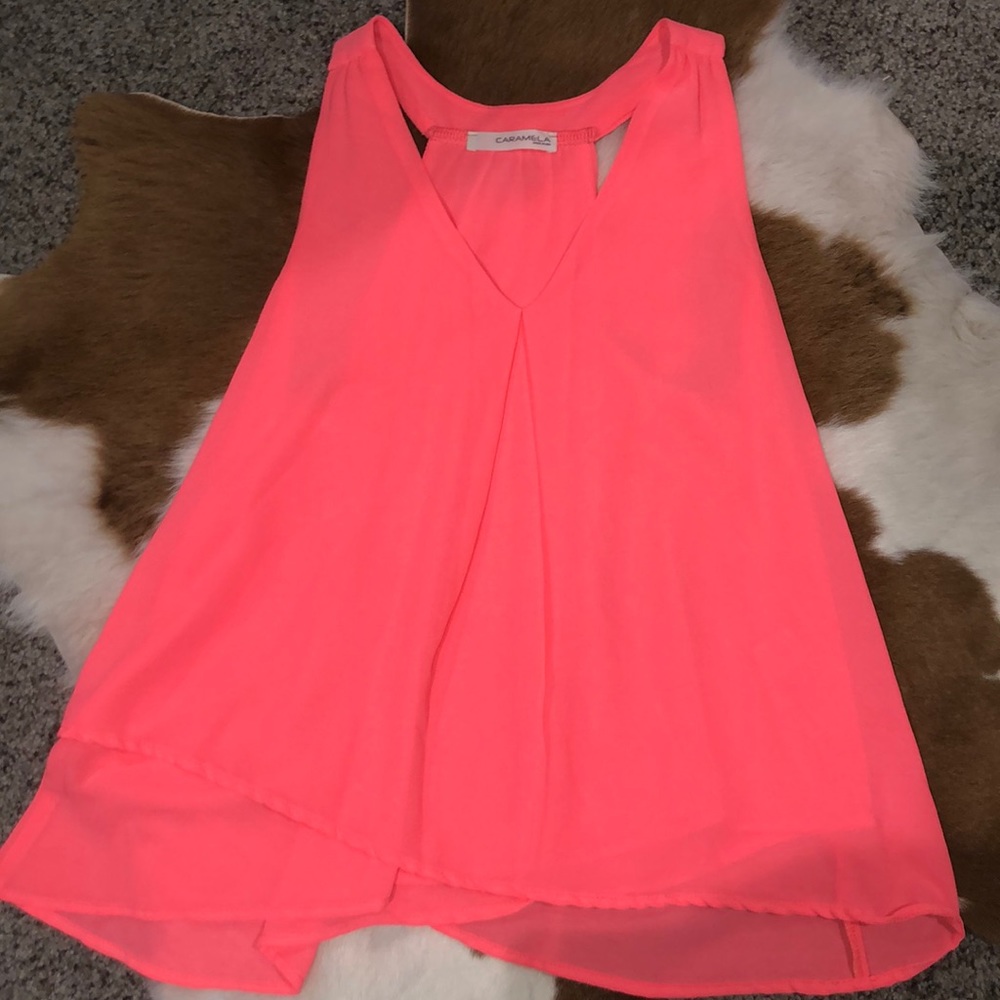 Hot pink tank top